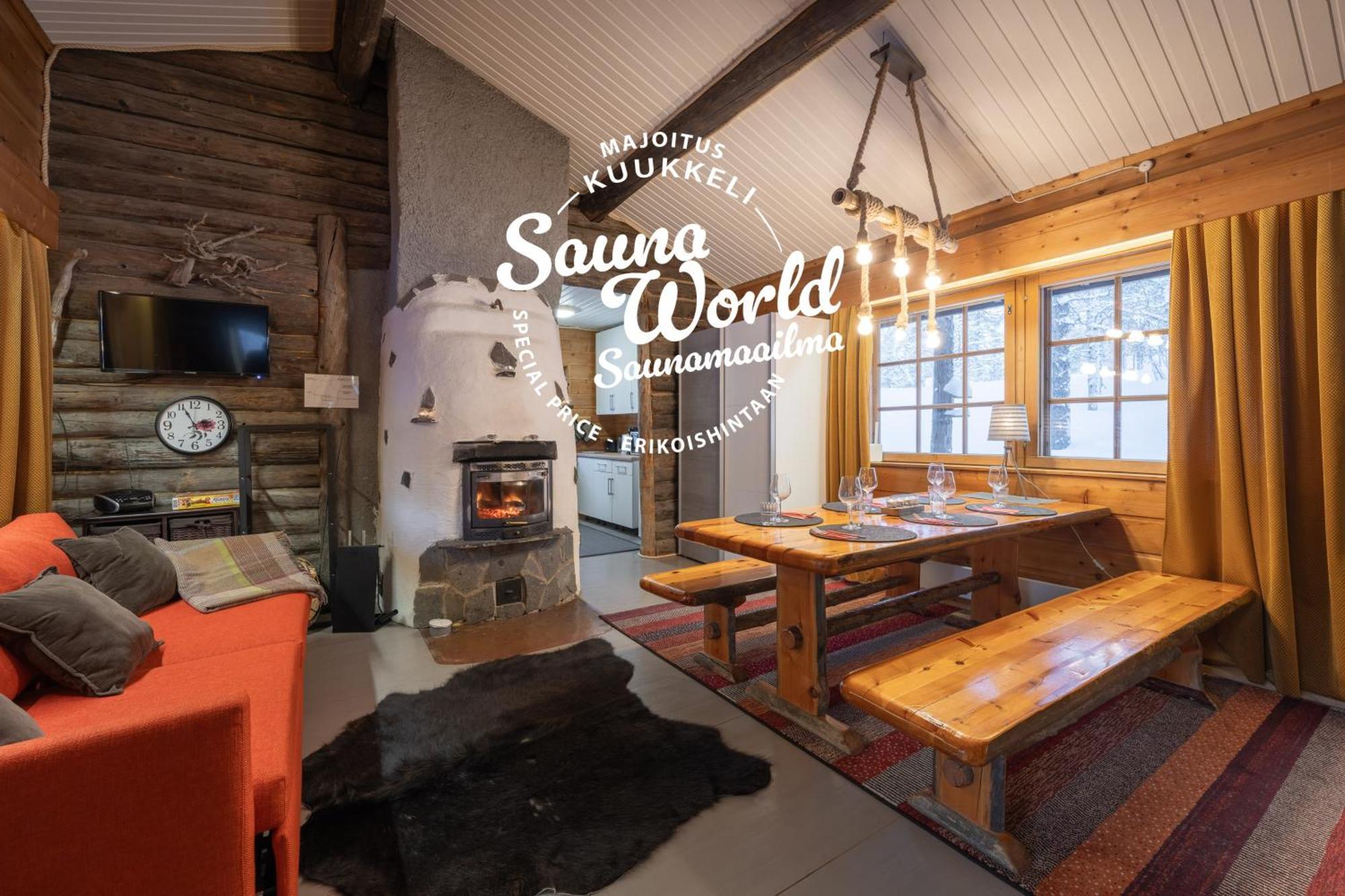 Kuukkeli Log Houses Aurora Cabin - Jaspis Saariselkä Exterior foto